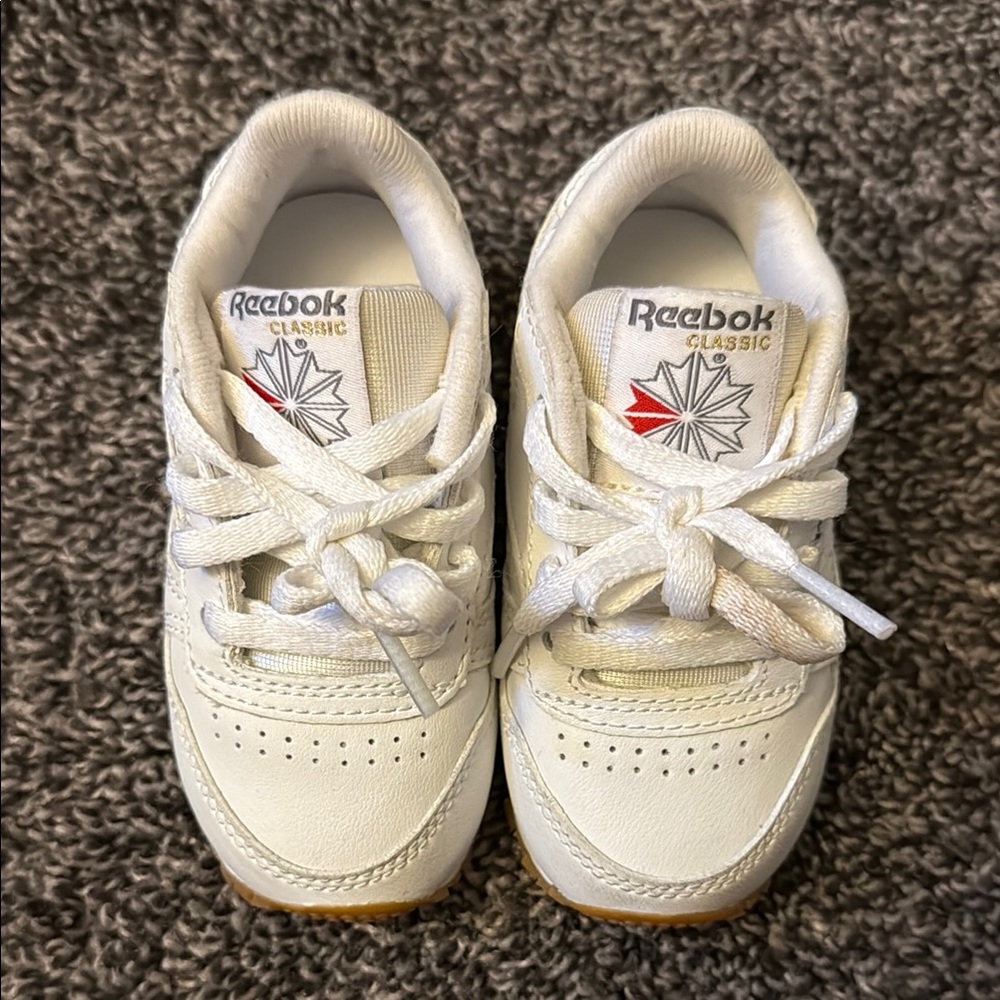 Reebok Classic Kids White Sneakers